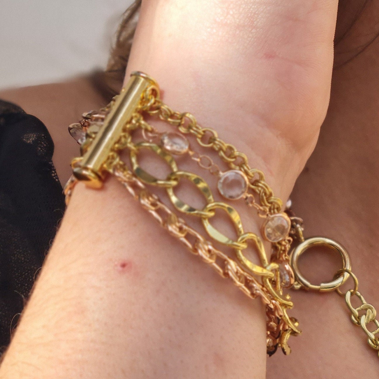 アクセサリー multiple DOUBLELINK chain bracelet Amazon.com: Amazon Essentials Sterling Silver Double-Link