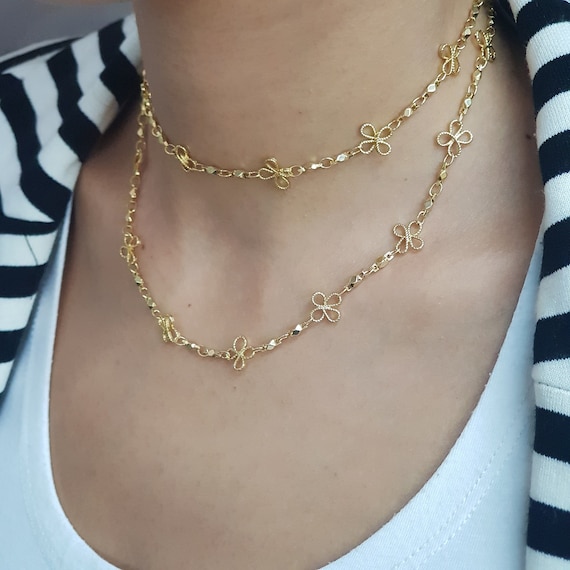 Louis Vuitton Gold-tone Blooming Supple Necklace in Metallic