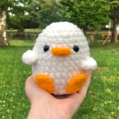 Crochet Duck Amigurumi Cute Chunky Plush Stuffed Animal Kawaii - Etsy