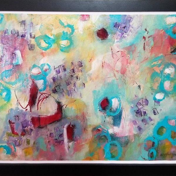 Intuitive Abstract Painting | Reiki Art | FREE shipping