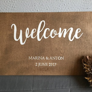 Welcome sign