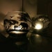 Savanna mom elephant and baby elephant candle holder foggy looks, hand painted in glass bowl size 4x4' please go through all the photos 