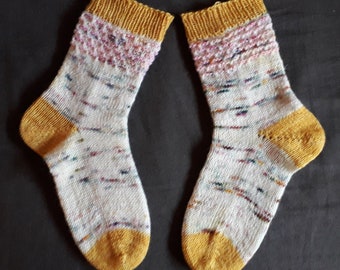 PDF Knitting Pattern - Bricks Socks unisex pattern in english & italiano - Knitting Socks - pattern Patron Tricot Strikke socks