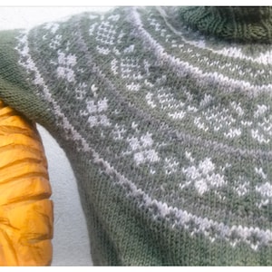 PDF Knitting Pattern &quot;Inverno Alpino&quot; for man - Fair Isle