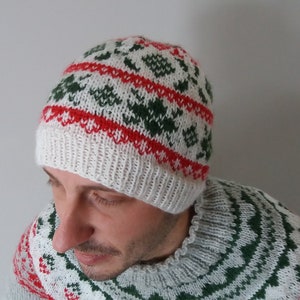 Inverno Alpino Hat - PDF knitting pattern - DIY hat in wool - stranded hat - norwegian, fair isle, icelandic design