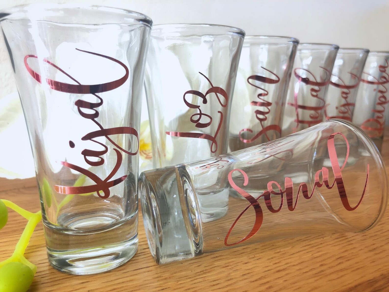 Personalised Shot Glasses Hen Party Glasses Bridesmaid Etsy UK