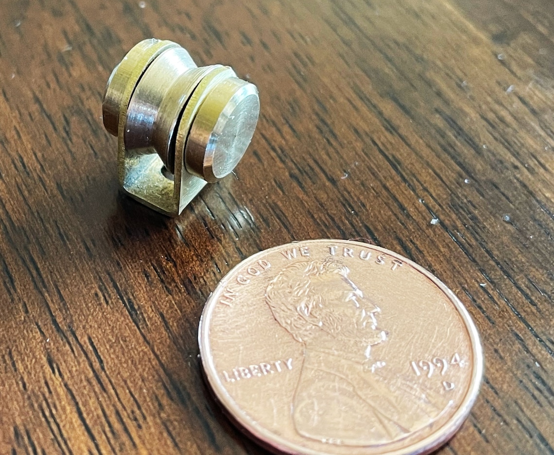 Miniature Brass Pulley Etsy