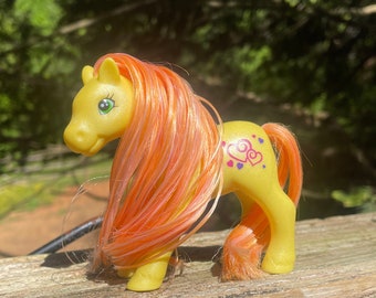 Vintage 94 Lanard Pony Tails Yellow Pony MLP Fakie