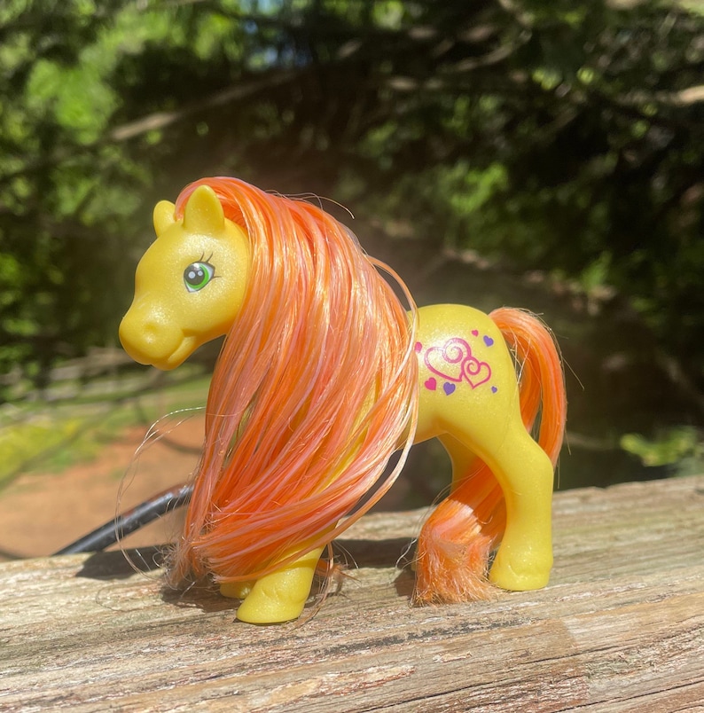 Vintage 94 Lanard Pony Tails Yellow Pony MLP Fakie Etsy