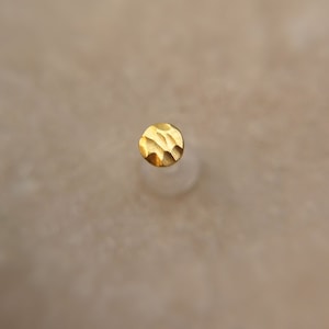 Dot Helix Earring 16g Tragus Stud 2 3 4mm Dot Gold Labret 16G BioFlex Gold Tragus Cartilage Lip Piercing image 9