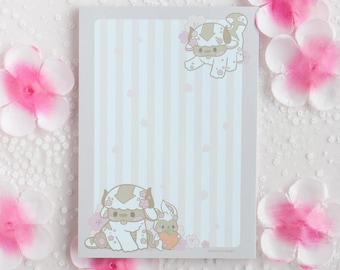 Appa Notepad, Original fan art, avatar, atla, stationary, journaling, kawaii, sakura, cute animal, pink, stripes, pastel, anime, cartoon