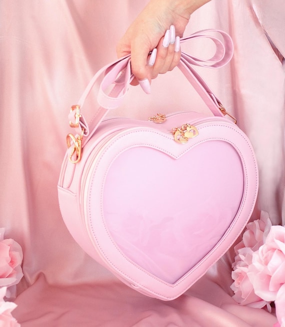 Pink heart ita bag hotsell