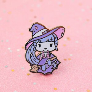 Widowmaker Witch enamel pin, widowmaker pin, overwatch pin, enamel pin, witch pin, spooky pin, gamer pin, gamer girl, d.va pin