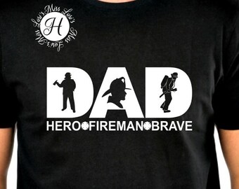 Download Firefighter dad svg | Etsy