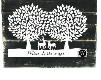 Download 55 Leaves Wedding Tree Guestbook Svg Clipart Tree With 55 Leaves Wedding Tree Print Cricut Laser Cutting Wedding Tree Guest Book Engraving Clip Art Art Collectibles Delage Com Br