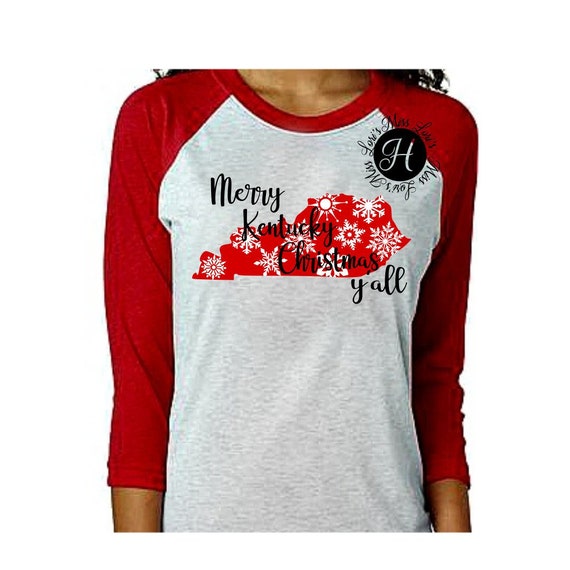 Download Merry Kentucky Christmas With Snowflakes Svg Eps Png Cricut Etsy