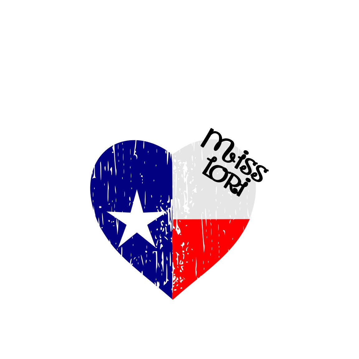 Download Texas Flag Heart distressed SVG Cut file Cricut American ...