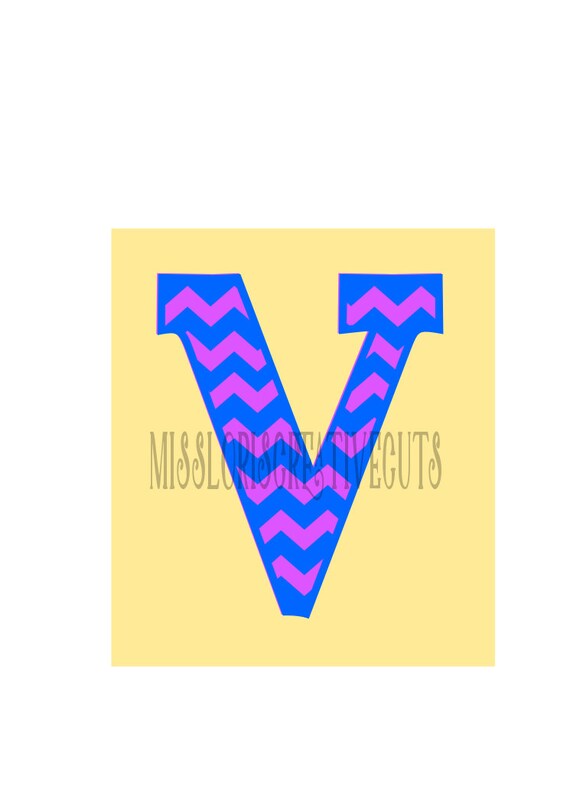 Download Chevron Letter monogram V SVG Cut file Cricut explore file ...