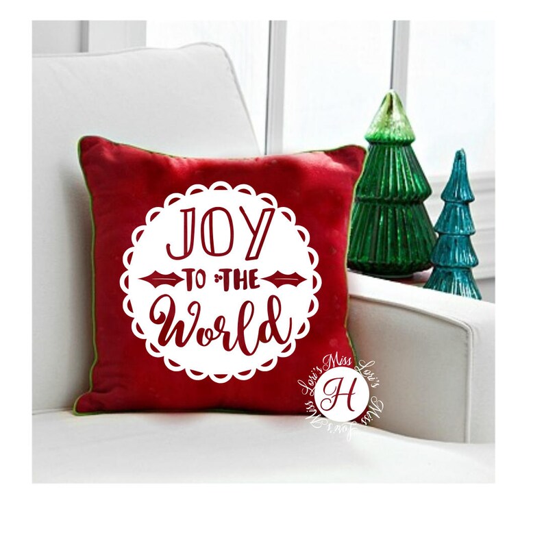 Download JOY to the world SVG dfx cricut cameo Christmas svg circle | Etsy