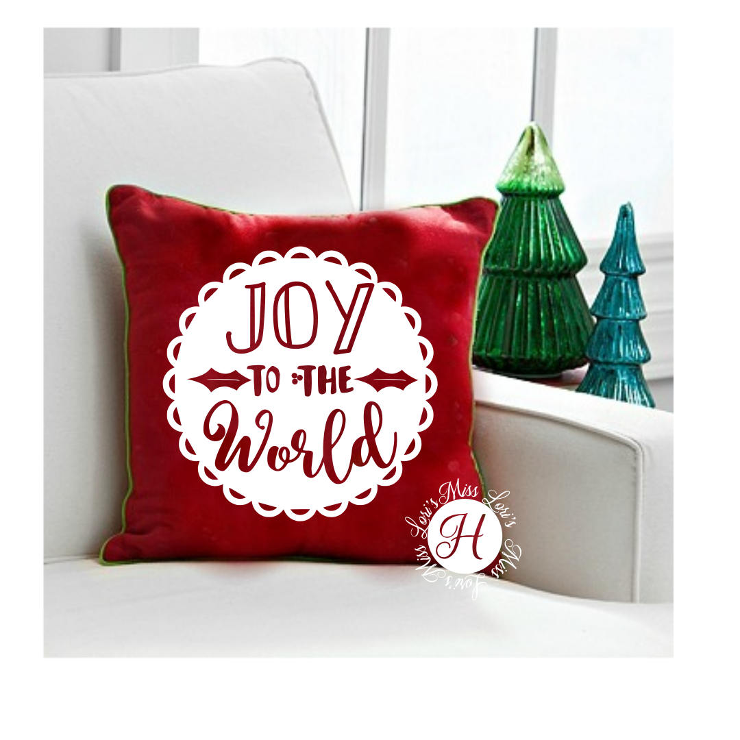 Download JOY to the world SVG dfx cricut cameo Christmas svg circle ...