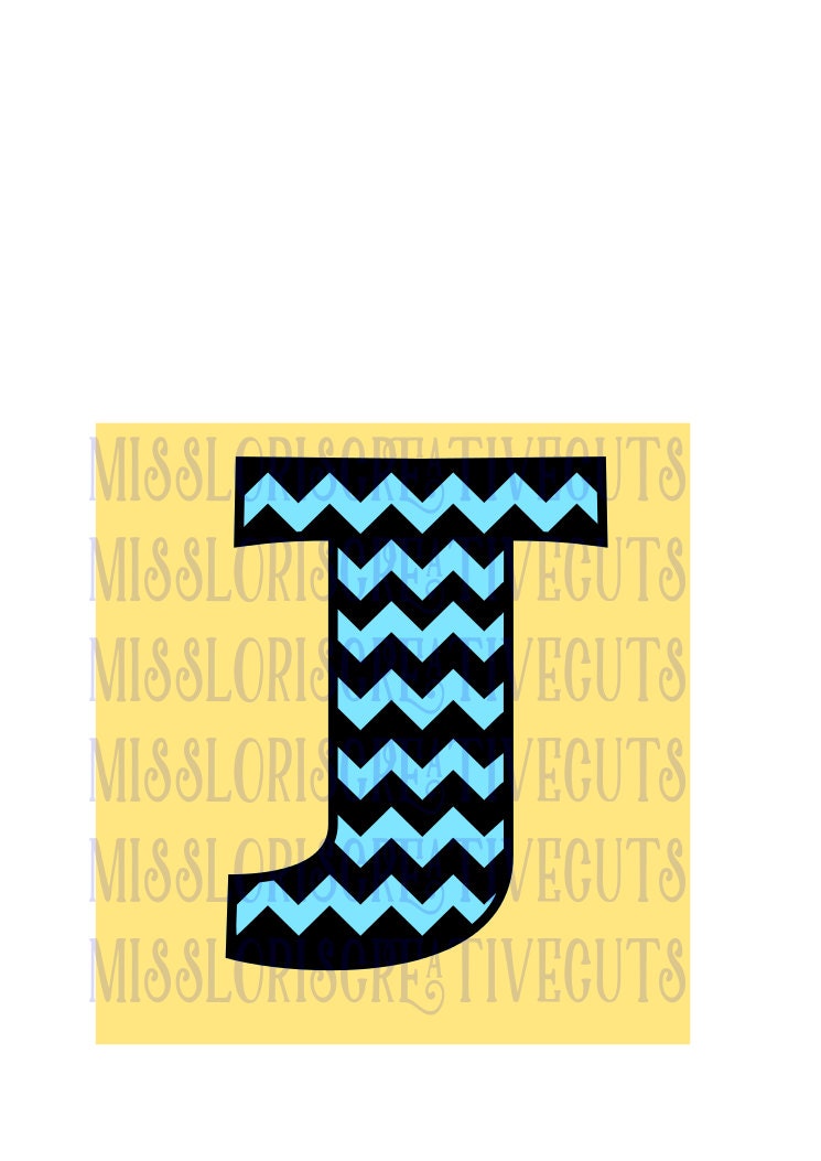 Download Chevron Letter monogram J SVG Cut file Cricut explore file ...