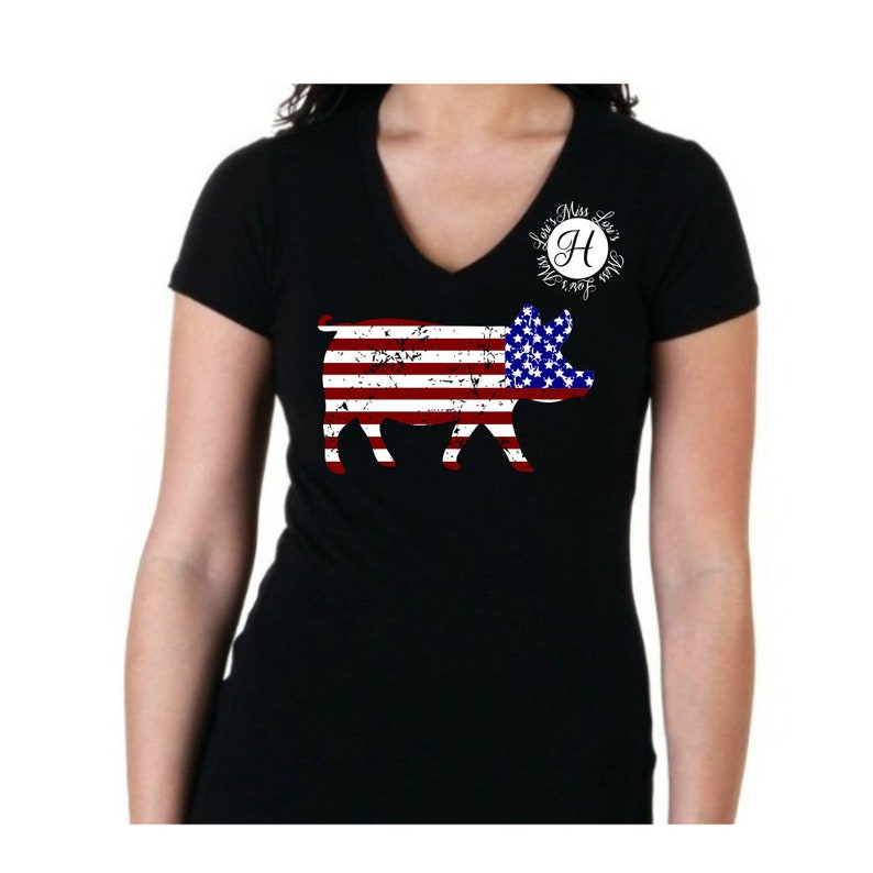 Download Pig American flag distressed SVG DFX PNG eps pdf American ...