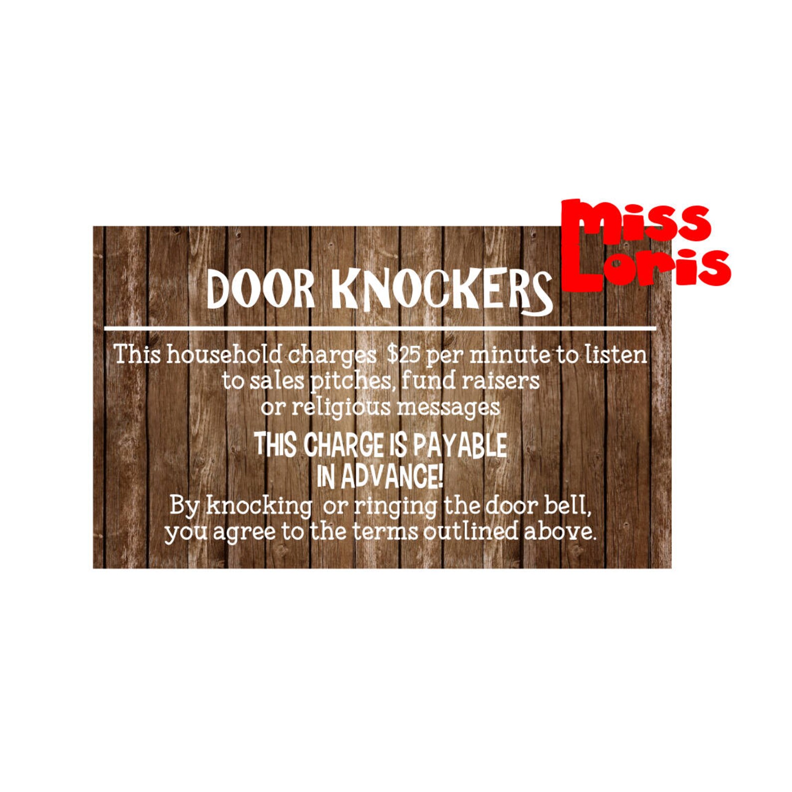 Door Knocker Sign No Soliciting SVG DFX Cut File Cricut Etsy