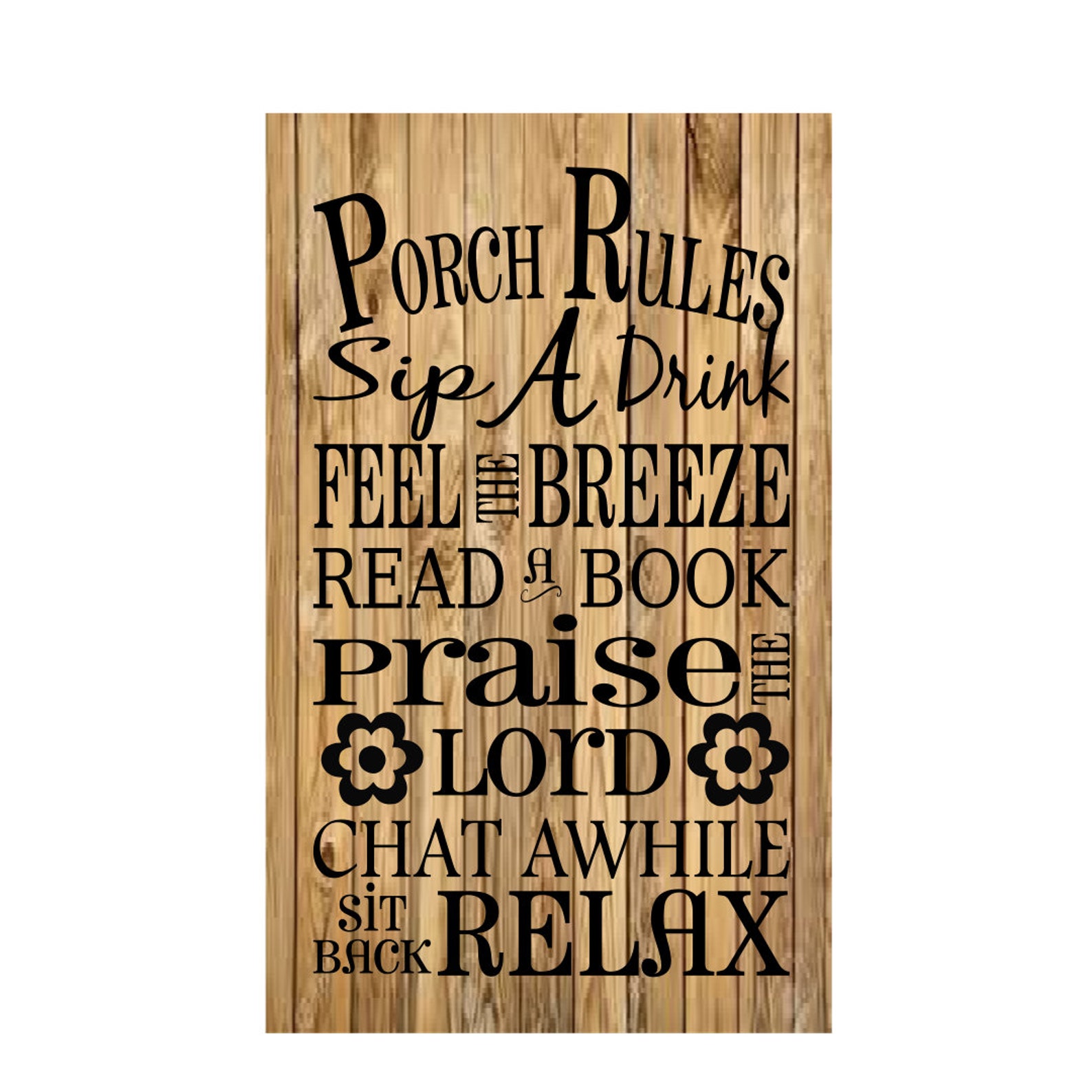 Porch Rules SVG Cut File Cricut Explore File Porch Svg Svg Etsy