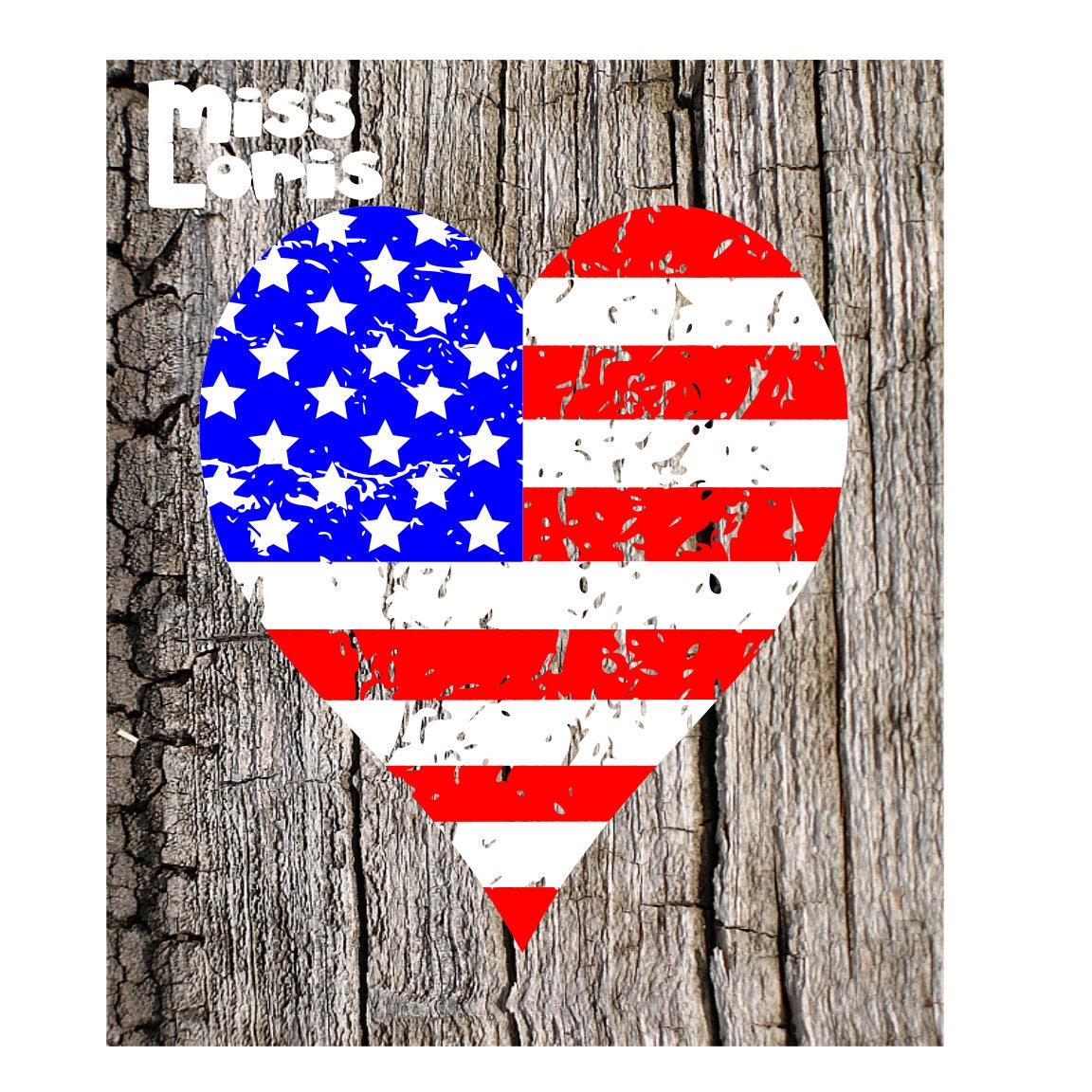 Download Heart Flag distressed 4th of July Patriotic SVG DFX Cricut ...