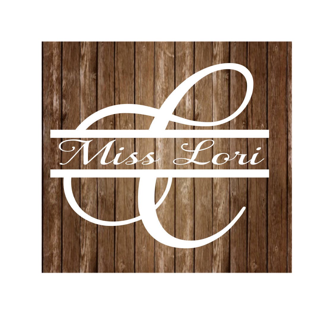 Download C split letter elegant monogram dfx SVG Cut file Cricut | Etsy