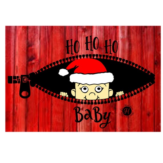 Download Santa baby peeking SVG DFX EPS png Cricut Santa ...