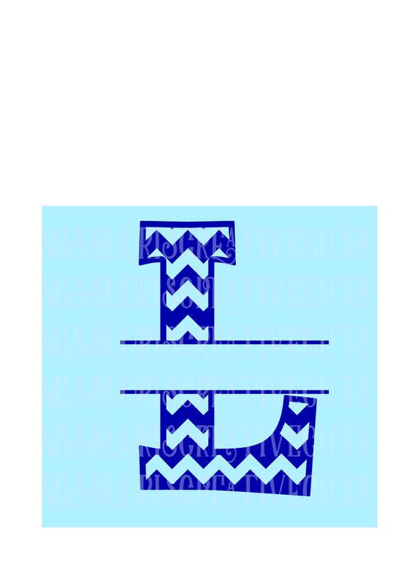 Download Split letter CHEVRON Letter monogram L SVG Cut file Cricut ...