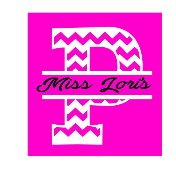 Download Split letter Chevron Letter monogram P SVG DFX Cut file | Etsy