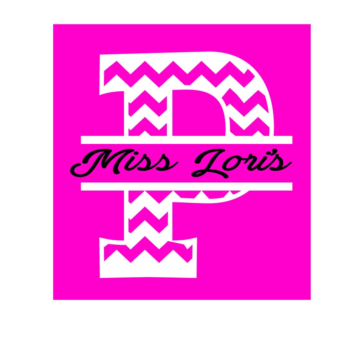 Download Split letter Chevron Letter monogram P SVG DFX Cut file | Etsy