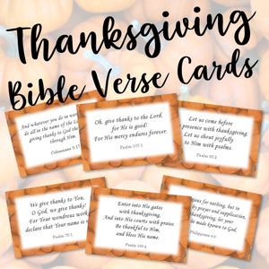 Cartoline di versi della Bibbia del Ringraziamento cristiano, Carte di gratitudine per le donne, stampabili, Versetto di memoria della Bibbia, Dono religioso, Gesù