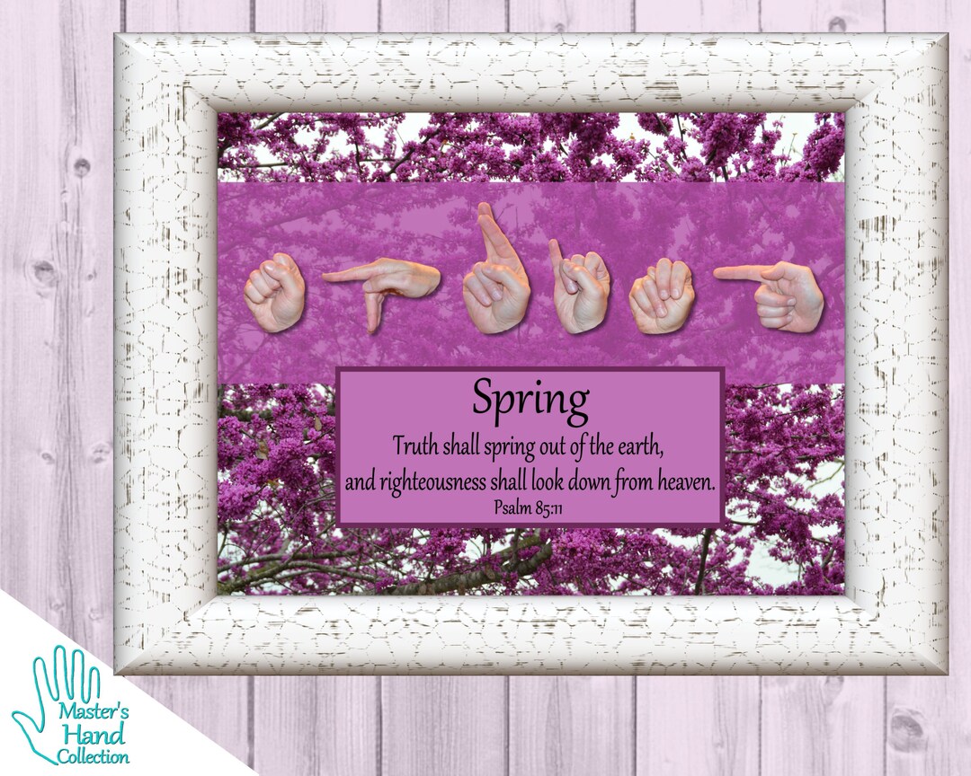 Spring Bible Verse Art Print Psalm 85:11 Scripture Wall Art - Etsy