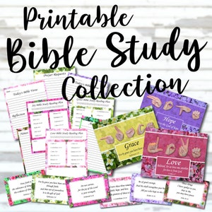 Printable Bible Study Collection, Love One Another Printable Bible Verse Art, Digital Download Scripture Cards Greeting Cards Religious Gift