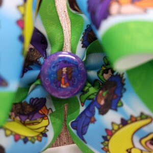 Arco Dino Girl/dinossauro/arco especial/arco de torcida, arco boutique