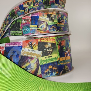 Spooky Comic book stories /spooky/Stine/slime / ribbon / 3 inch / hair bows/ usdr