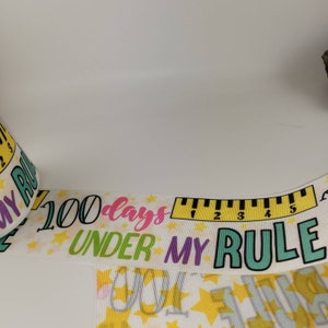 Back to school ribbon / 3 inch / hair bows/ usdr/100 days