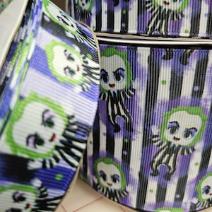 Beetle Guy/halloween/scary/horror/ ribbon / 3 inch / hair bows/ usdr