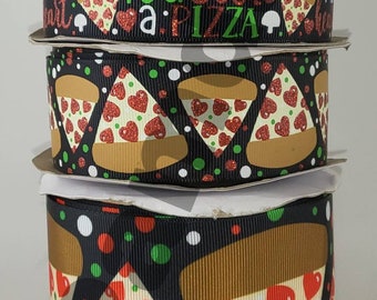 Pizza Herz Band: 3 Zoll breites US Designer Webband