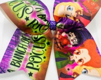 Halloween/hocus pocus/cheer bow/boutique bow/ witch sisters