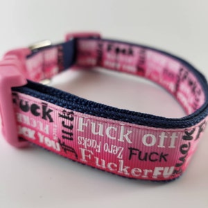 Naughty Dog Collar, leash and key fob/SBDM/Fuck
