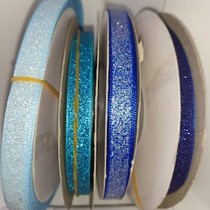 3/8 Inch Glitter Ribbon: Soft Sparkle Ribbon for Hair Bows