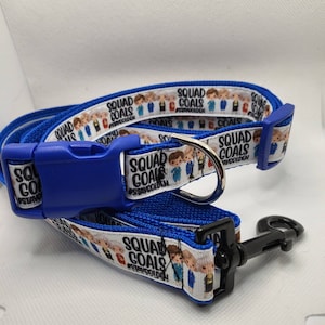Golden Girls Dog Collar: Squad Goals Print, Matching Leash Option