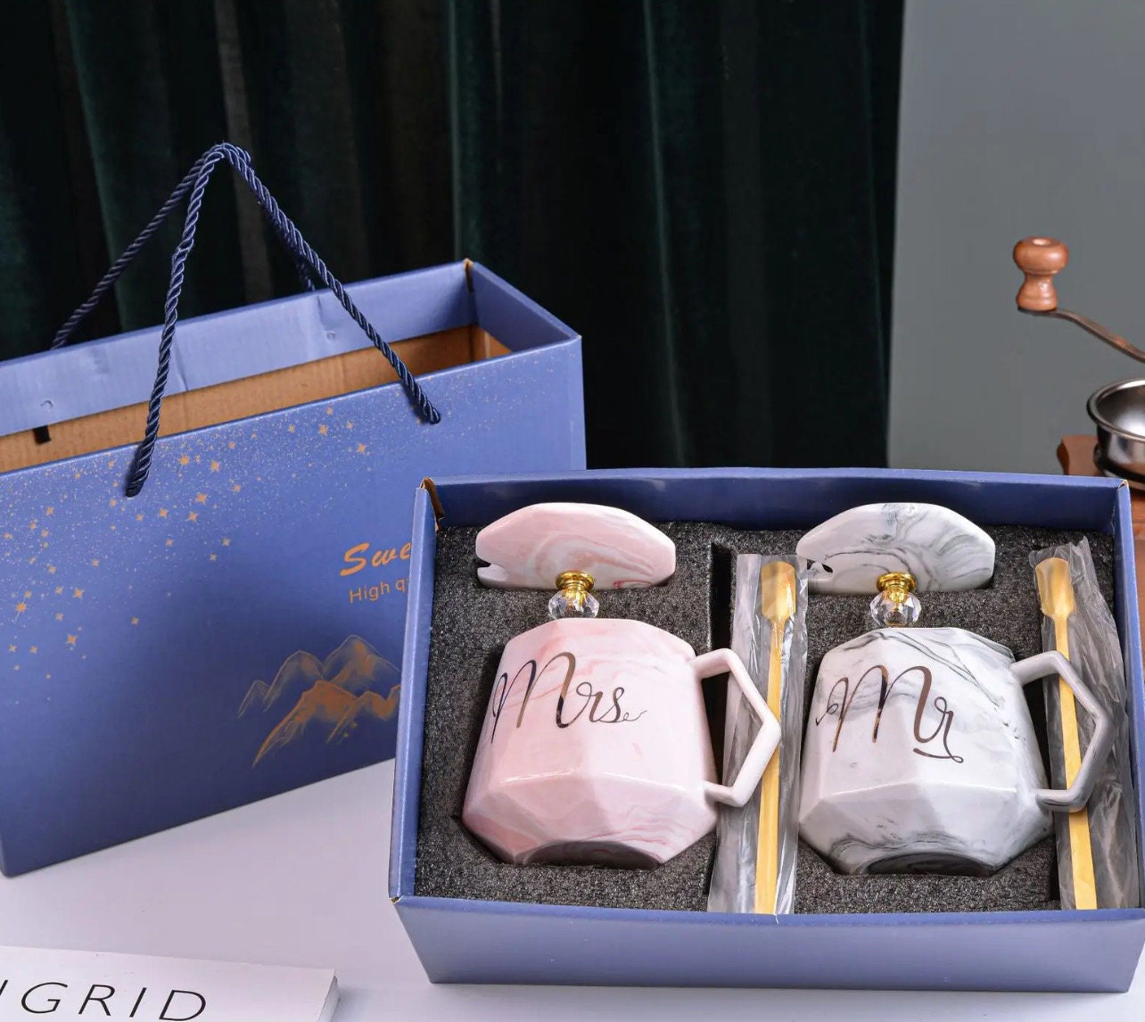 Mr. & Mrs. Wedding Souvenir Marble Mug Mr. & Mrs. Wedding Souvenir Marble Mug