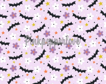 Bat seamless pattern, bats digital paper, scrapbooking, halloween background, Halloween seamless file, small size