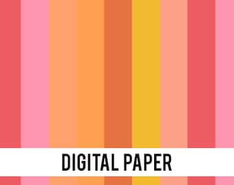Retro Stripes pattern , Vintage Stripes, Vertical Stripes png, 60s Digital Stripes, retro lines pattern, commercial use