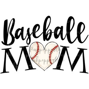Maman Baseball png, sport png, jeu d’équipe, baseball sublimation, balle png, cœur png, impression png, utilisation commerciale